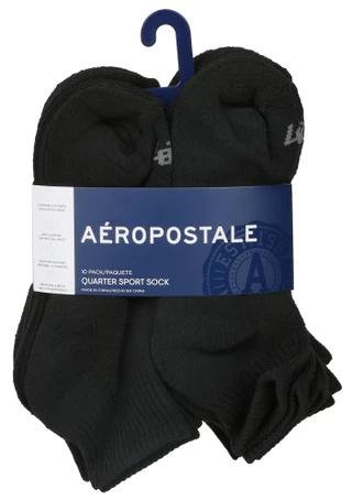 Thumbnail 1: Aeropostale Men's 10 Pk Quarter Sport Socks 