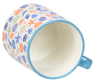 Thumbnail 2: 10 Strawberry Street Bella Coastal Medley Ceramic Mug 