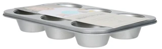 Thumbnail 2: Martha Stewart 6 Cup Nonstick Steel Muffin Pan 