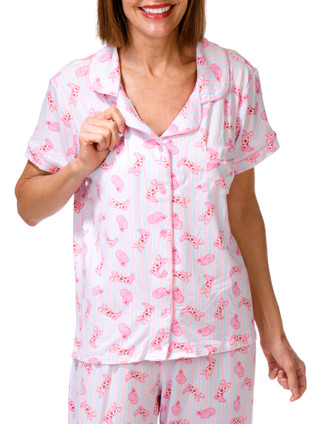 Thumbnail 3: Sam & Olivia Juniors 2 Pc Cowgirl Striped Pajama Pants Set 