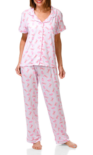 Thumbnail 1: Sam & Olivia Juniors 2 Pc Cowgirl Striped Pajama Pants Set 