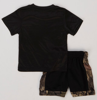 Thumbnail 2: Mossy Oak Boys 2 Pc  Americana Camo Flag Tee & Shorts Set 