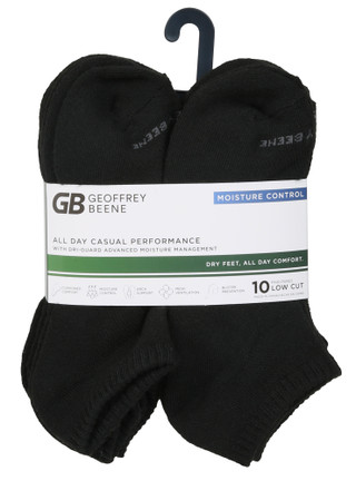 Thumbnail 1: Geoffrey Beene Men's 10-Pair Low Cut Socks 