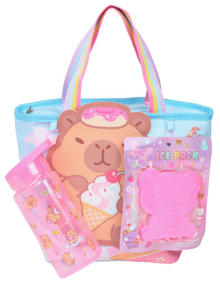 Thumbnail 1: HOT FOCUS Lunch Bag w/ Ice Pack & Water Bottle 
