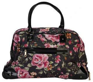 Thumbnail 1: Bebe Giselle Floral Rolling Duffel Bag 