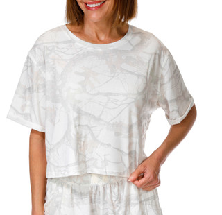 Thumbnail 1: AS Revival Juniors Faded Camo Cuffed Sleeve Top 