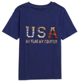 Thumbnail 1: Mossy Oak Boys Americana USA My Flag My Country Tee 