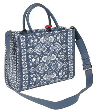 Thumbnail 2: Nanette Lepore Elle Floral Tile Print Satchel with Crab Charm 