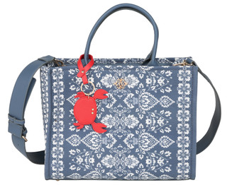 Thumbnail 1: Nanette Lepore Elle Floral Tile Print Satchel with Crab Charm 