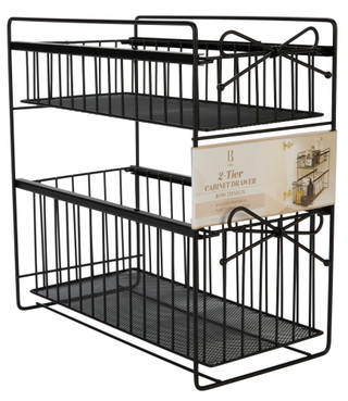 Thumbnail 1: B Org 2 Tier Cabinet Drawer w/ Bow Design 