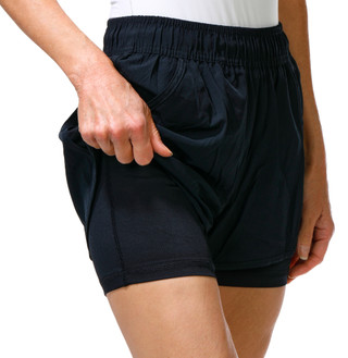 Thumbnail 2: Leg3nd Women's Active 2 Pocket Layered Running Shorts 
