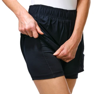 Thumbnail 3: Leg3nd Women's Active Cell  Pocket Layered Running Shorts 