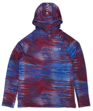 Thumbnail 1: SILVER BAIT Men's Active Americana Spirals Hoodie  