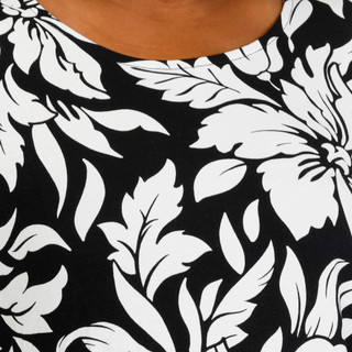 Thumbnail 2: HARLOW & ROSE Plus Short Sleeve Print Swing Dress 