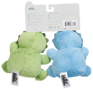 Thumbnail 2: Hal 2 Pk Dino Dog Toys 