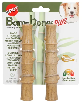 Thumbnail 1: Spot 2 Pk Bam-Bone Dog Chews 