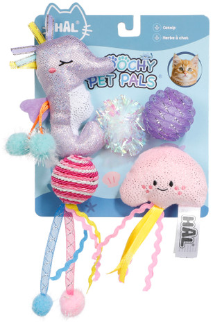 Thumbnail 1: Smoochy Pet Pals 5 Pk Catnip Cap Toys 