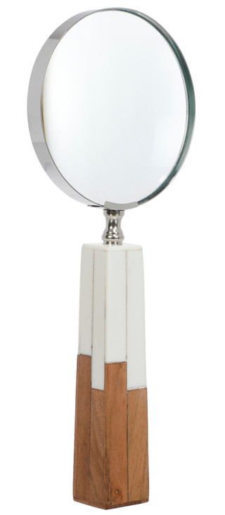 Thumbnail 1: Sagebrook Home 10 In Two Tone Magnifying Glass 