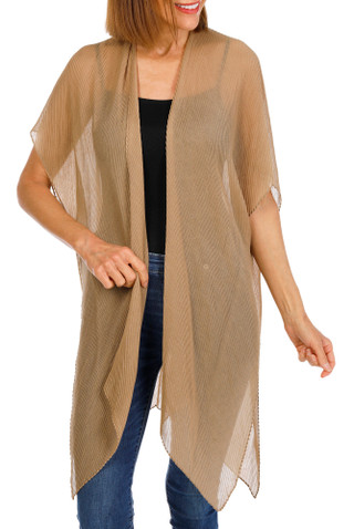 Thumbnail 1: ADRIENNE VITTADINI Pleated Oversized Kimono 