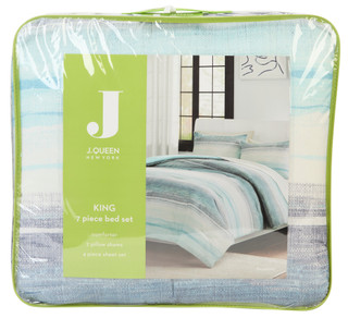 Thumbnail 1: J. Queen New York King Size 7 Pc Comforter Set 
