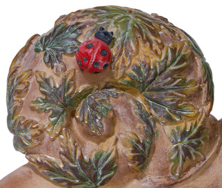 Thumbnail 2: Turtle King Corp. 13x10 Resin Solar Snail Garden Statue 