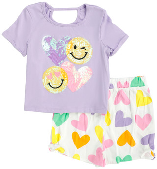 Thumbnail 1: Rare Too! Little Girls 2 Pc Shorts Set 