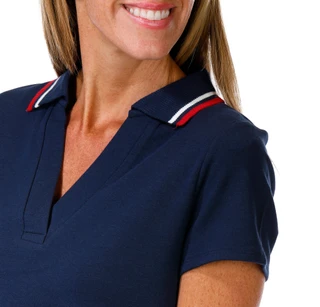 Thumbnail 2: Cable & Gauge Studio Women's Short Sleeve Polo Shirt 