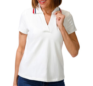 Thumbnail 1: Cable & Gauge Studio Women's Short Sleeve Polo Shirt 