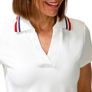 Thumbnail 2: Cable & Gauge Studio Women's Short Sleeve Polo Shirt 