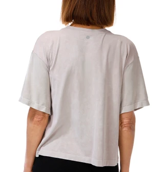 Thumbnail 2: HARMONY & BALANCE Women's Short Sleeve Boxy Washed Top 