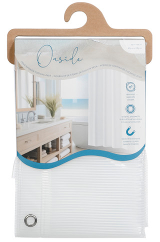 Thumbnail 1: Oaside Embossed Shower Curtain Liner 