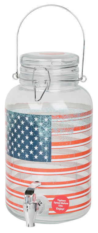 Thumbnail 1: Home Essentials American Flag Drink Dispenser 