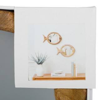 Thumbnail 2: Habitat 2 Pk Alary Fish Wall Mirror Set 