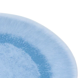 Thumbnail 2: ABODE Reactive Blue Oval Platter 