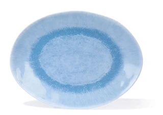 Thumbnail 1: ABODE Reactive Blue Oval Platter 
