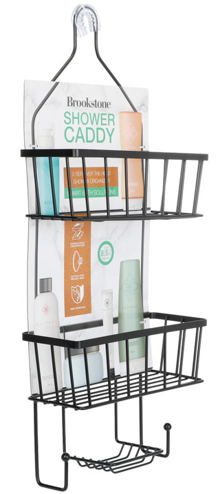 Thumbnail 2: Brookstone 3-Tier Over the Head  Shower Caddy  