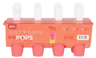 Thumbnail 2: Home Worldwide 8 Pc Ice Pops with Drip Tray 