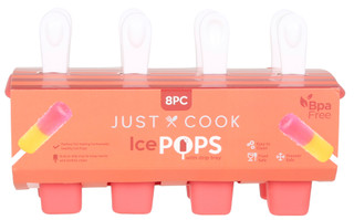 Thumbnail 1: Home Worldwide 8 Pc Ice Pops with Drip Tray 