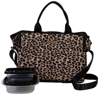 Thumbnail 1: Jessica Simpson Leopard Print Lunch Bag 