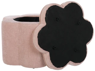 Thumbnail 2: Crestview Chenille Flower Ottoman 