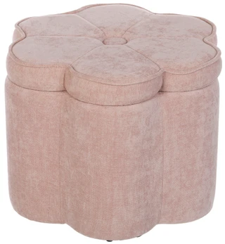 Thumbnail 1: Crestview Chenille Flower Ottoman 