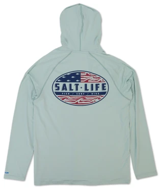 Thumbnail 2: Salt Life Men's Active Americana Logo Hoodie 