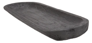 Thumbnail 2: Home Essentials 26x9 Oval Wood Tray 