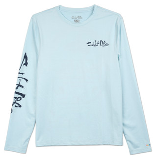 Thumbnail 1: Salt Life Men's Performance Fish Graphic Long Sleeve Tee 