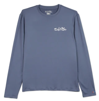 Thumbnail 1: Salt Life Men's Performance Fish Graphic Long Sleeve Tee 