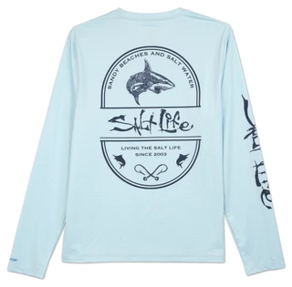Thumbnail 2: Salt Life Men's Performance Fish Graphic Long Sleeve Tee 