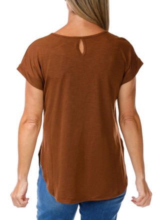 Thumbnail 2: Anneliese Women's Embroidered Horse Cuffed Sleeve Tee 