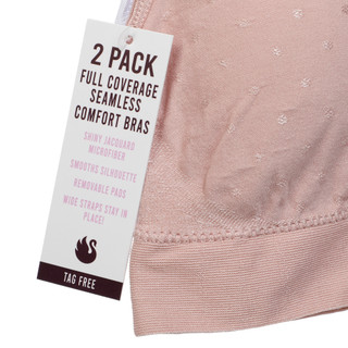 Thumbnail 3: Gloria Vanderbilt Womens 2-Pack Bras 