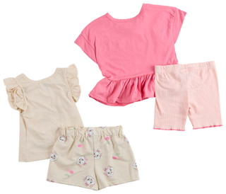 Thumbnail 2: Disney Little Girls 4 Pc Shorts Set 