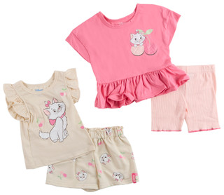 Thumbnail 1: Disney Little Girls 4 Pc Shorts Set 
